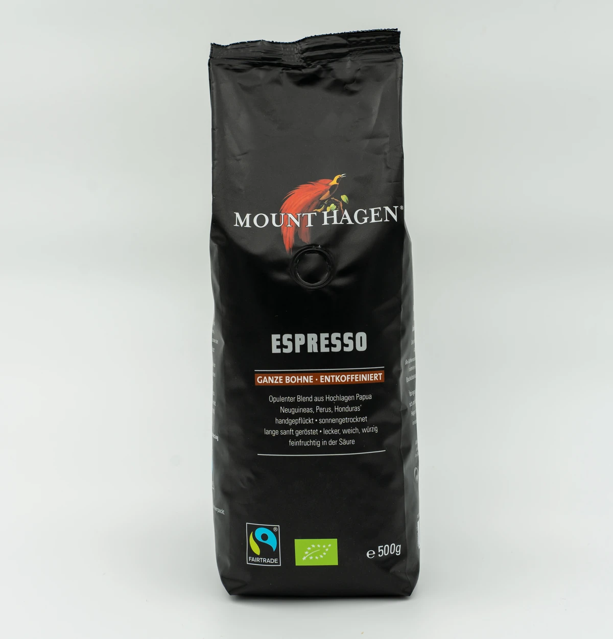 Cafea Mount Hagen Espresso decofeinizata 500g