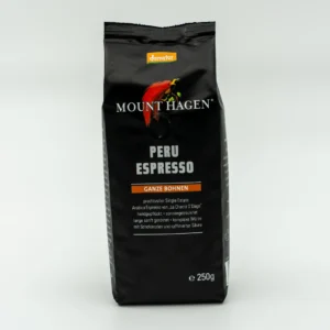 Mount Hagen Peru Espresso Ganze Bohnen 250 g